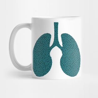 Turing Pattern Lungs (Green) Mug